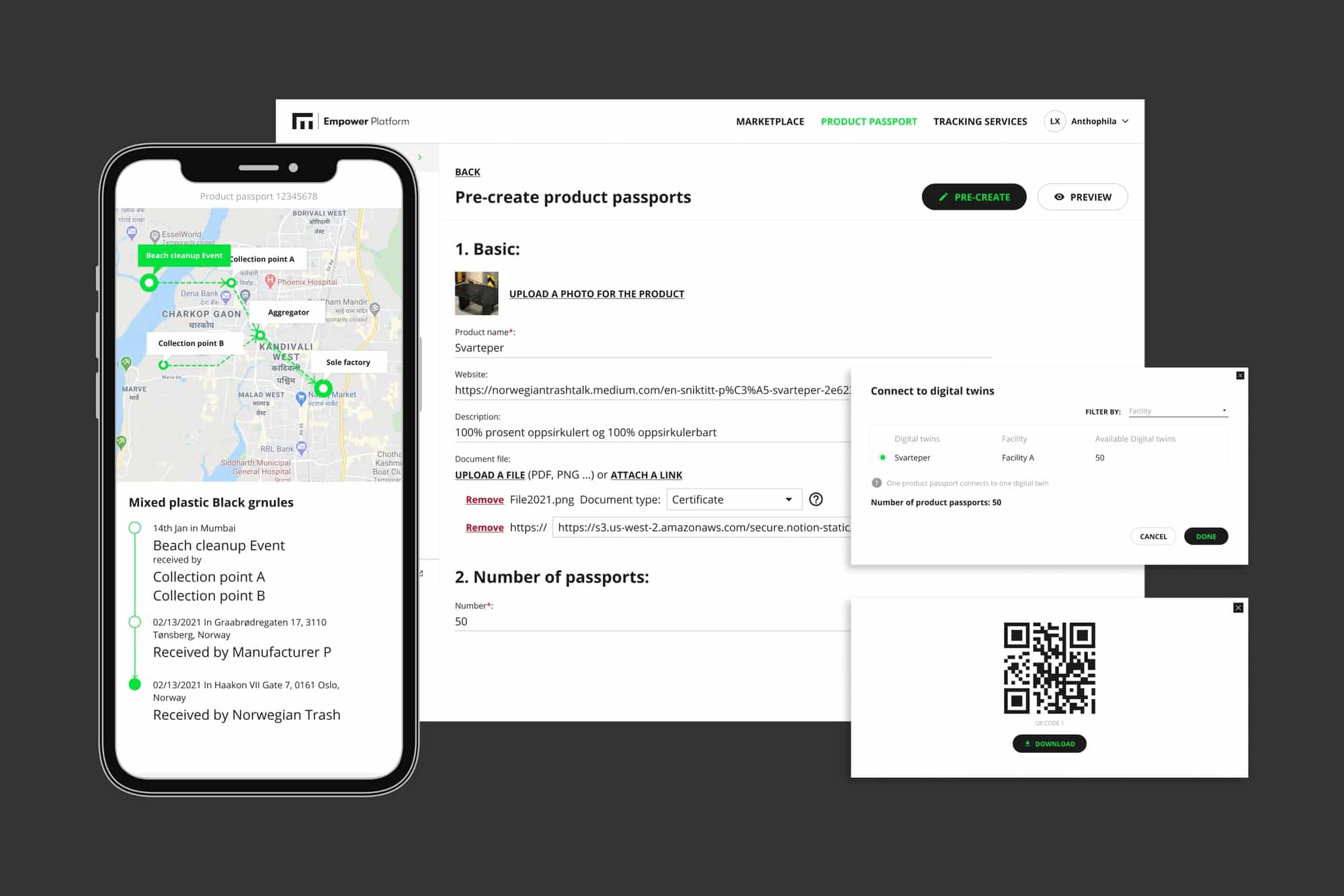 Empower product passport detail