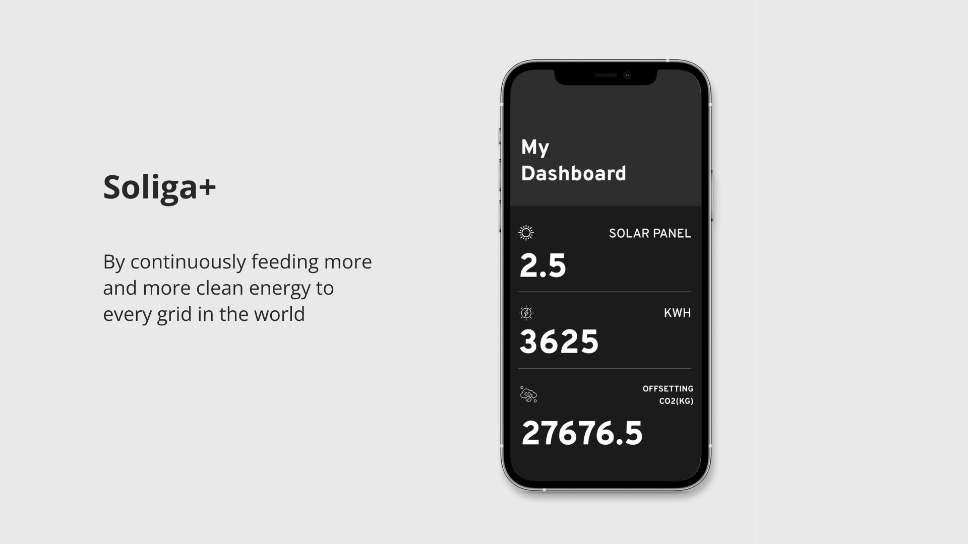 Solar Panel App product screen 1