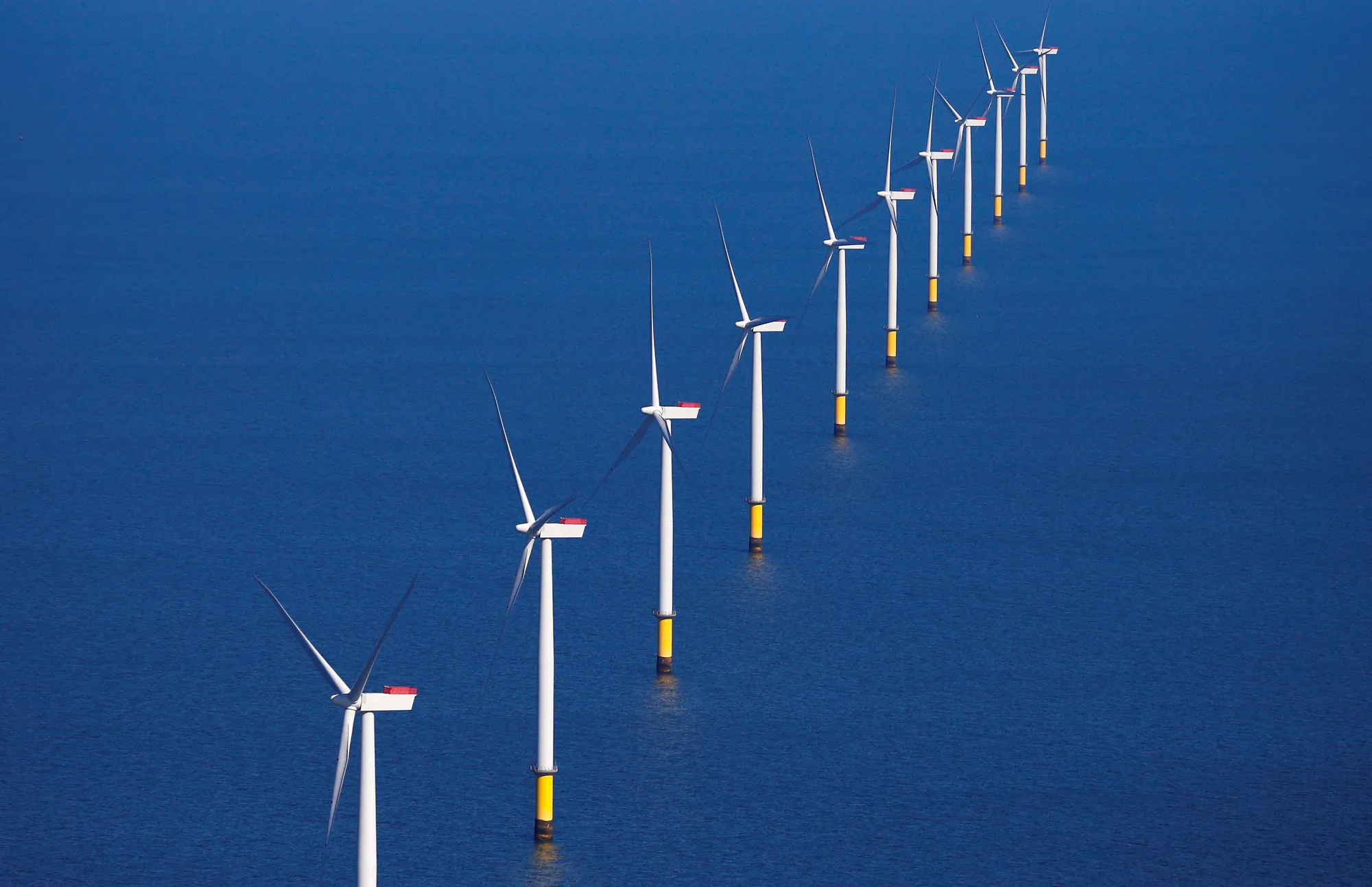 Offshore wind farm background
